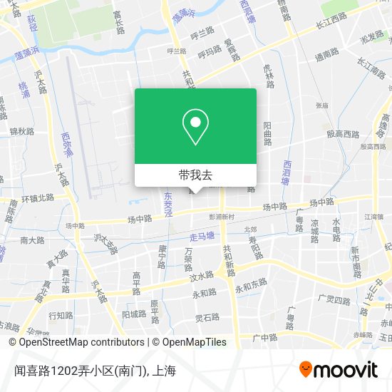 闻喜路1202弄小区(南门)地图