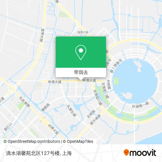 滴水湖馨苑北区127号楼地图