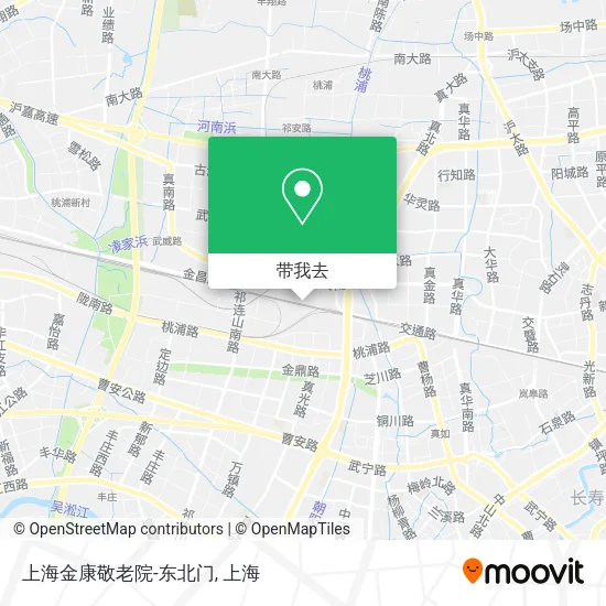 上海金康敬老院-东北门地图