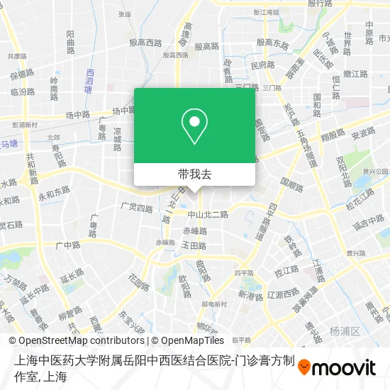 上海中医药大学附属岳阳中西医结合医院-门诊膏方制作室地图