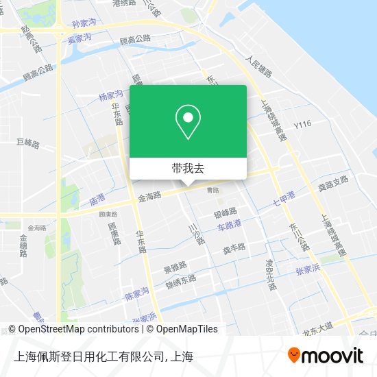 上海佩斯登日用化工有限公司地图