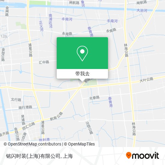 铭闪时装(上海)有限公司地图