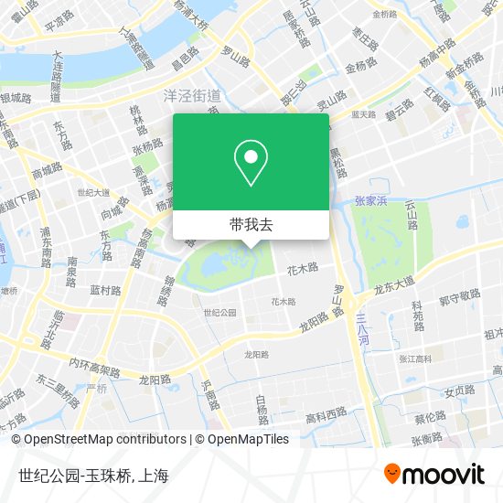 世纪公园-玉珠桥地图