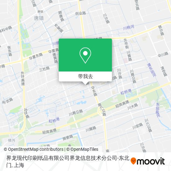界龙现代印刷纸品有限公司界龙信息技术分公司-东北门地图