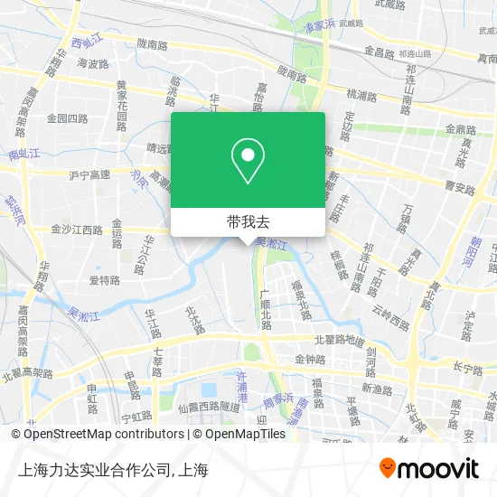 上海力达实业合作公司地图