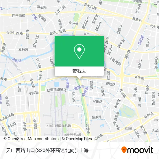 天山西路出口(S20外环高速北向)地图