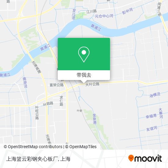 上海篮云彩钢夹心板厂地图
