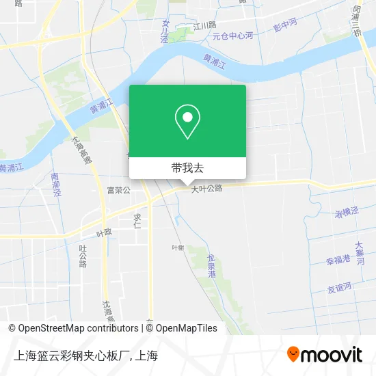 上海篮云彩钢夹心板厂地图