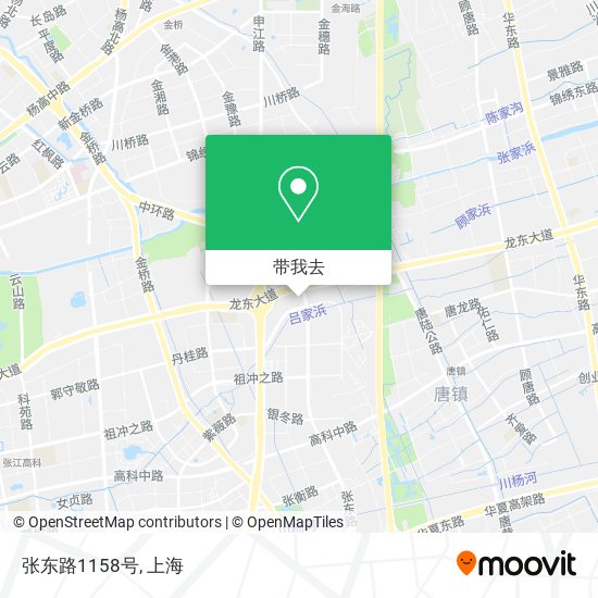 张东路1158号地图