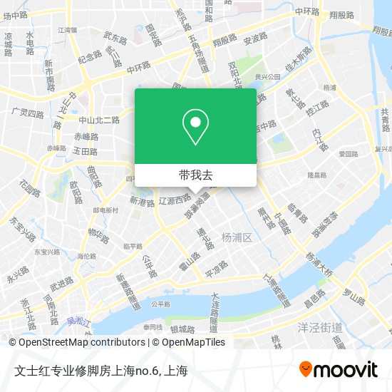 文士红专业修脚房上海no.6地图