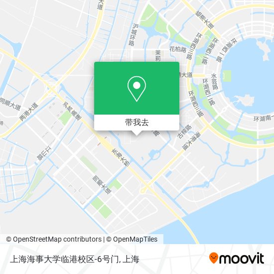上海海事大学临港校区-6号门地图