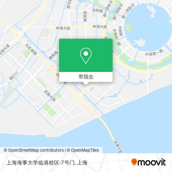 上海海事大学临港校区-7号门地图