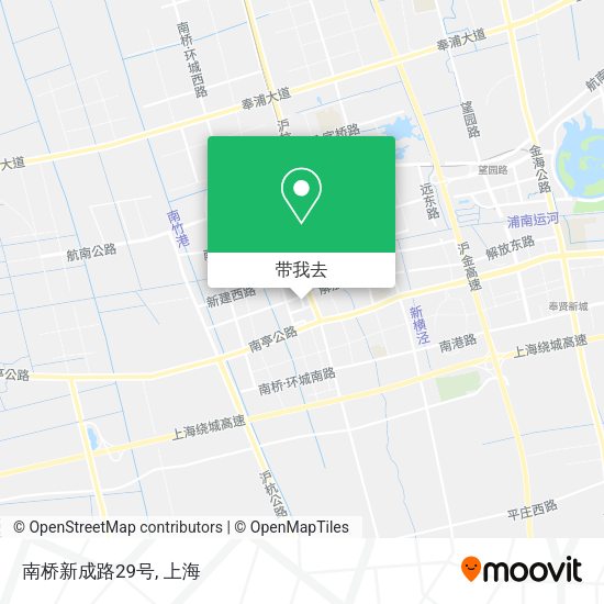南桥新成路29号地图
