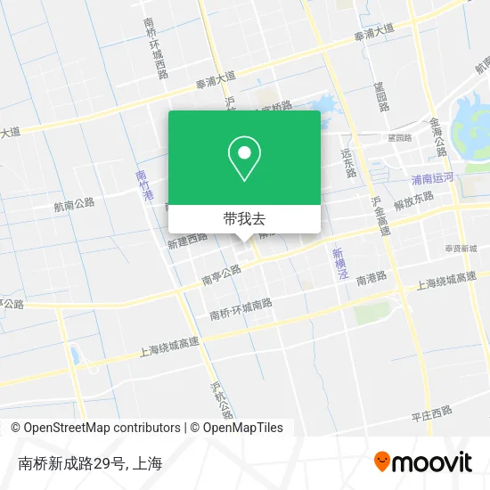 南桥新成路29号地图