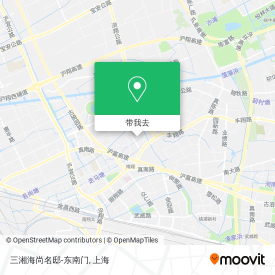 三湘海尚名邸-东南门地图