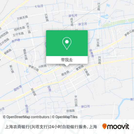 上海农商银行(兴塔支行)24小时自助银行服务地图
