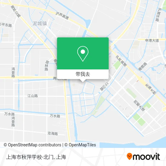 上海市秋萍学校-北门地图