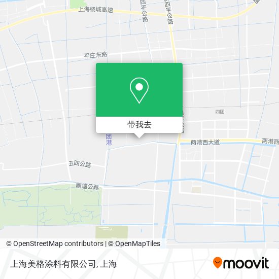 上海美格涂料有限公司地图