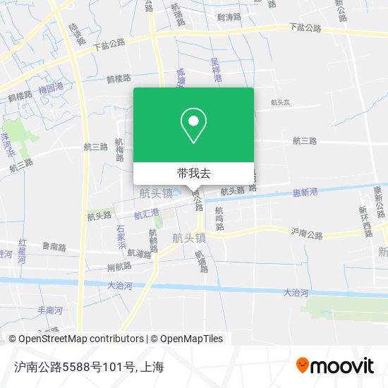 沪南公路5588号101号地图