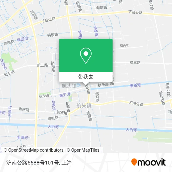 沪南公路5588号101号地图