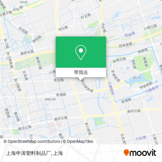 上海申涛塑料制品厂地图