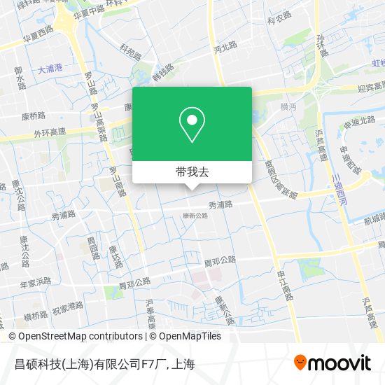 昌硕科技(上海)有限公司F7厂地图