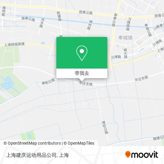 上海建庆运动用品公司地图