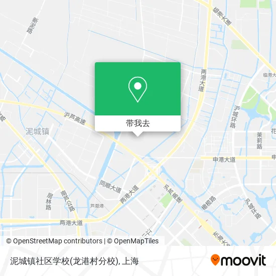 泥城镇社区学校(龙港村分校)地图