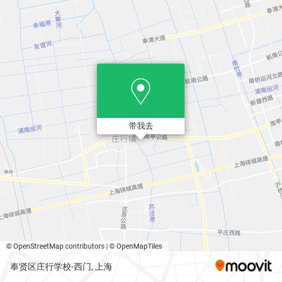 奉贤区庄行学校-西门地图