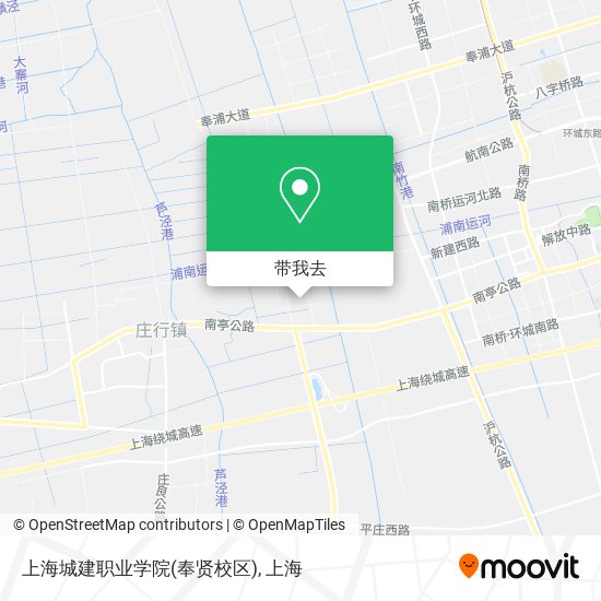 上海城建职业学院(奉贤校区)地图