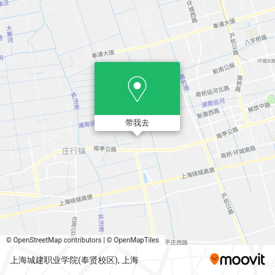 上海城建职业学院(奉贤校区)地图