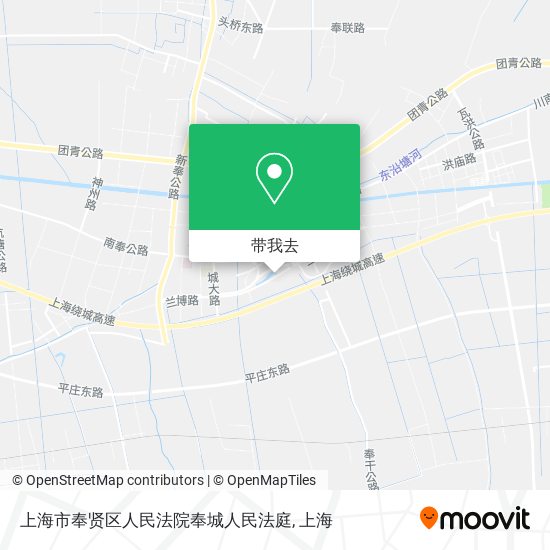 上海市奉贤区人民法院奉城人民法庭地图