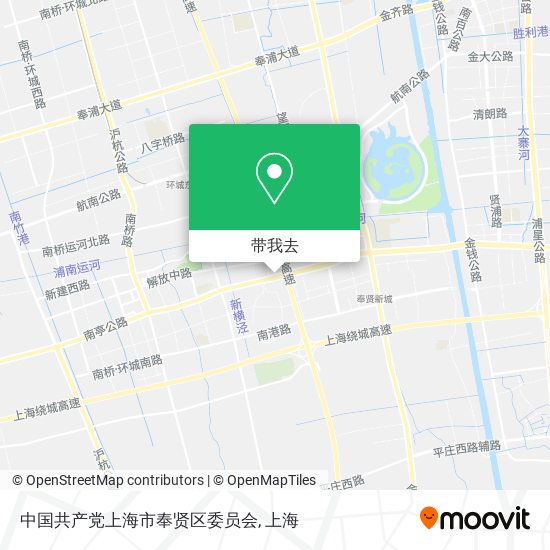 中国共产党上海市奉贤区委员会地图