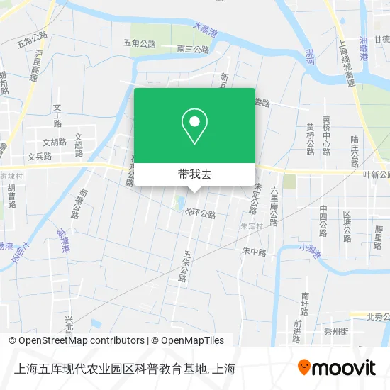 上海五厍现代农业园区科普教育基地地图
