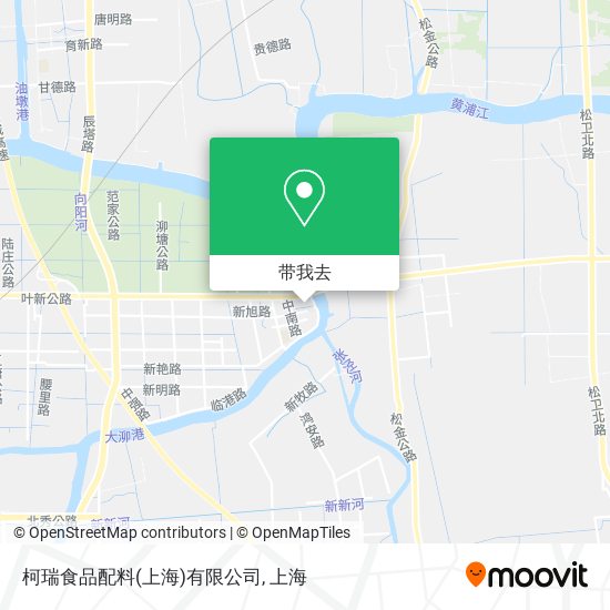 柯瑞食品配料(上海)有限公司地图