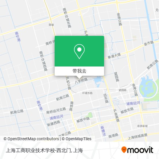 上海工商职业技术学校-西北门地图