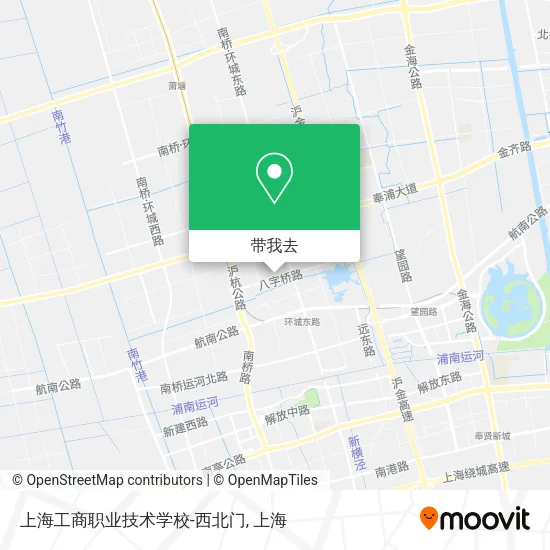 上海工商职业技术学校-西北门地图