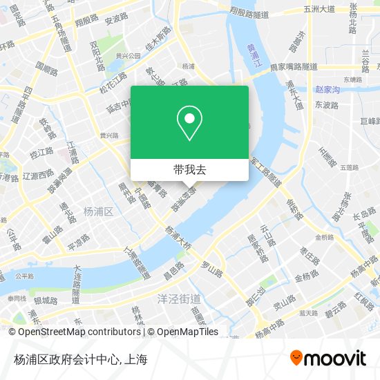 杨浦区政府会计中心地图