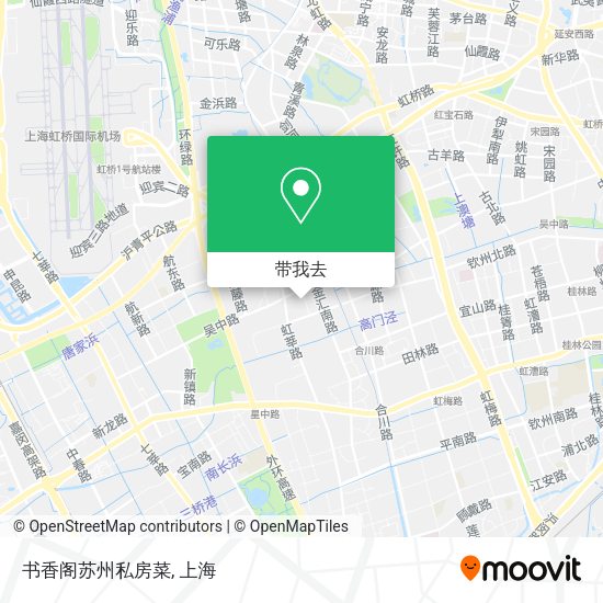 书香阁苏州私房菜地图