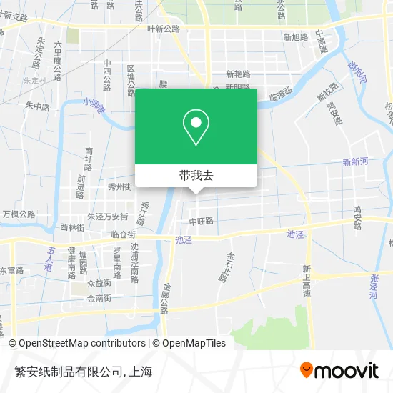 繁安纸制品有限公司地图