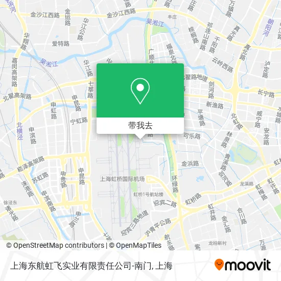 上海东航虹飞实业有限责任公司-南门地图