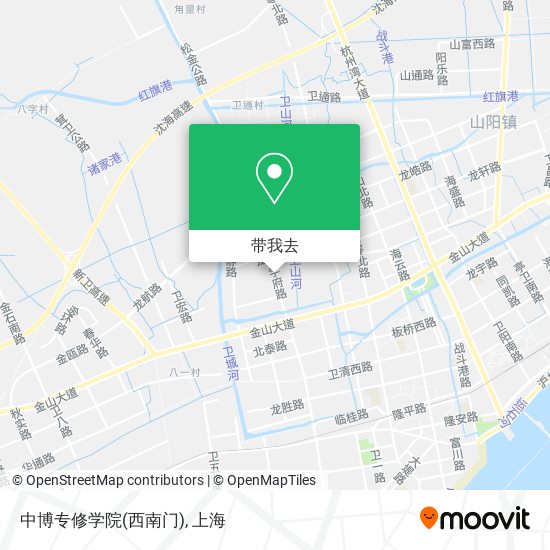 中博专修学院(西南门)地图
