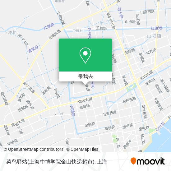 菜鸟驿站(上海中博学院金山快递超市)地图