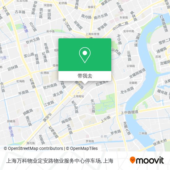 上海万科物业定安路物业服务中心停车场地图