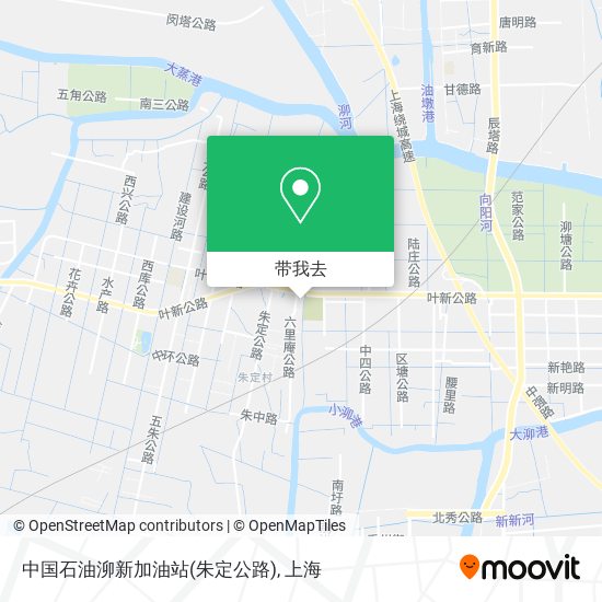 中国石油泖新加油站(朱定公路)地图