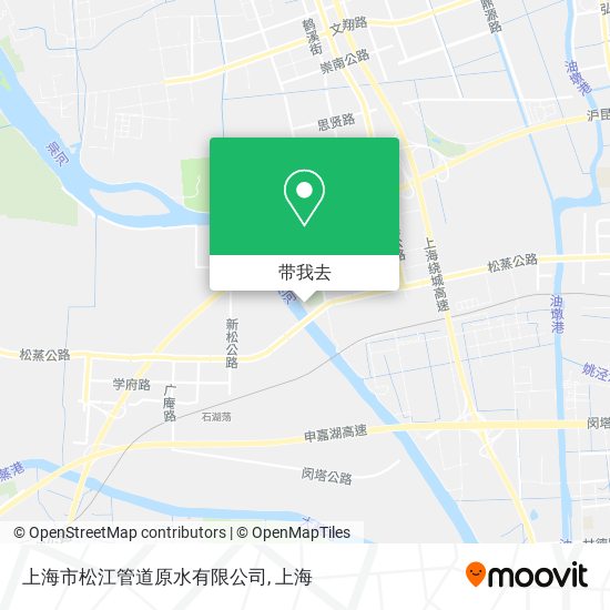 上海市松江管道原水有限公司地图