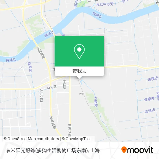 衣米阳光服饰(多购生活购物广场东南)地图