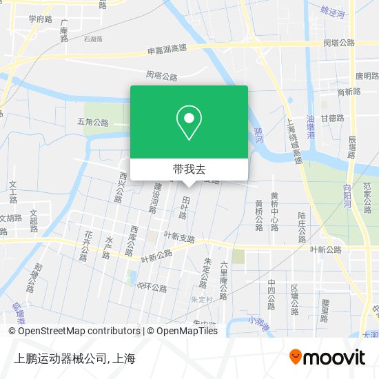 上鹏运动器械公司地图