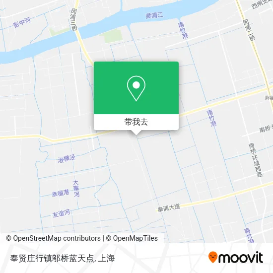 奉贤庄行镇邬桥蓝天点地图
