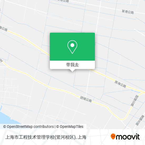 上海市工程技术管理学校(竖河校区)地图